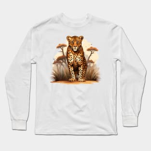 African Leopard Long Sleeve T-Shirt